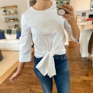 Halogen tie waist blouse